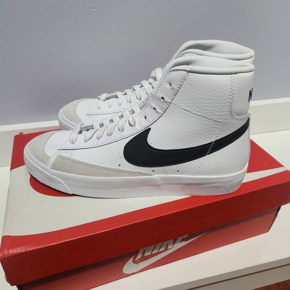 New In Box. Nike Blaze Men's White and Black High-Top Sneakers